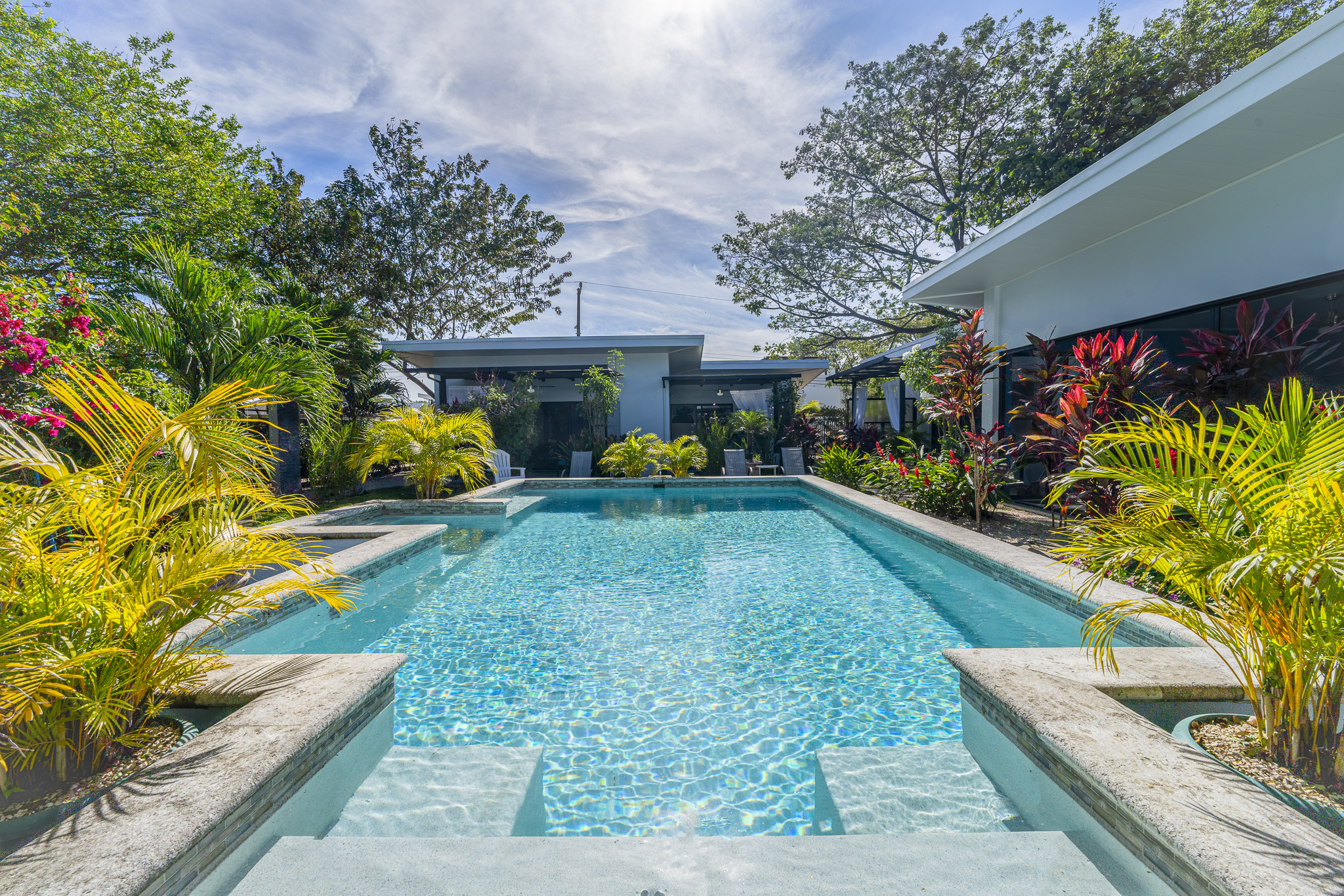 private swimming pool in tropical house for sale samara costa rica
