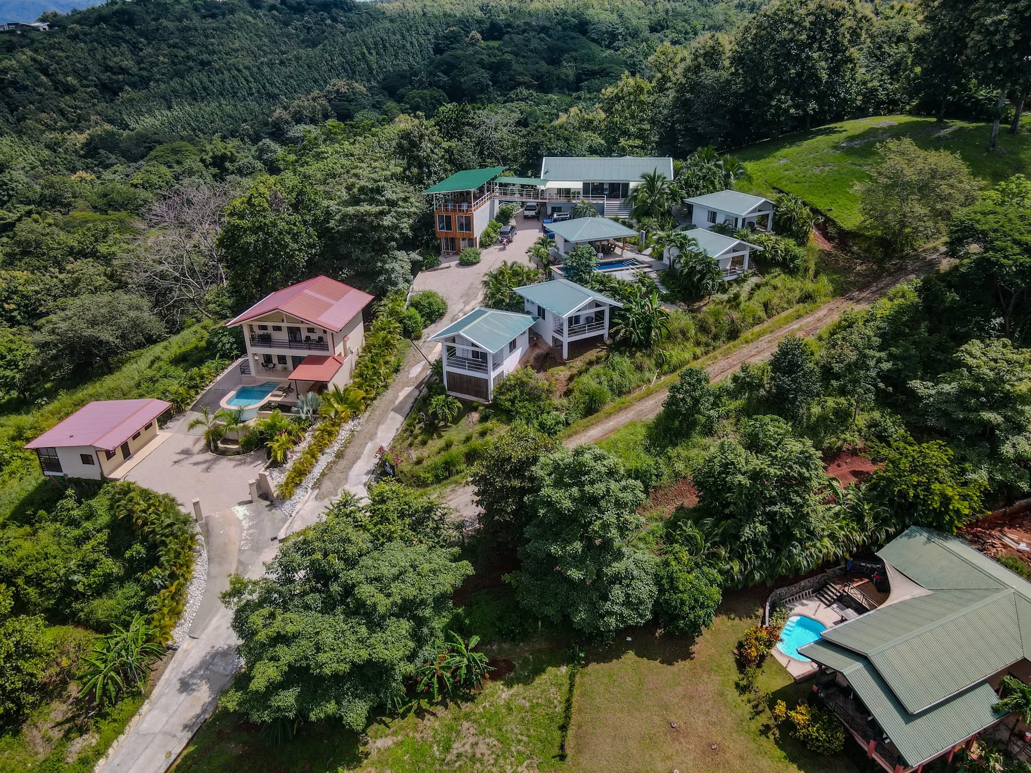 vista aérea infinity retreat hotel boutique samara costa rica