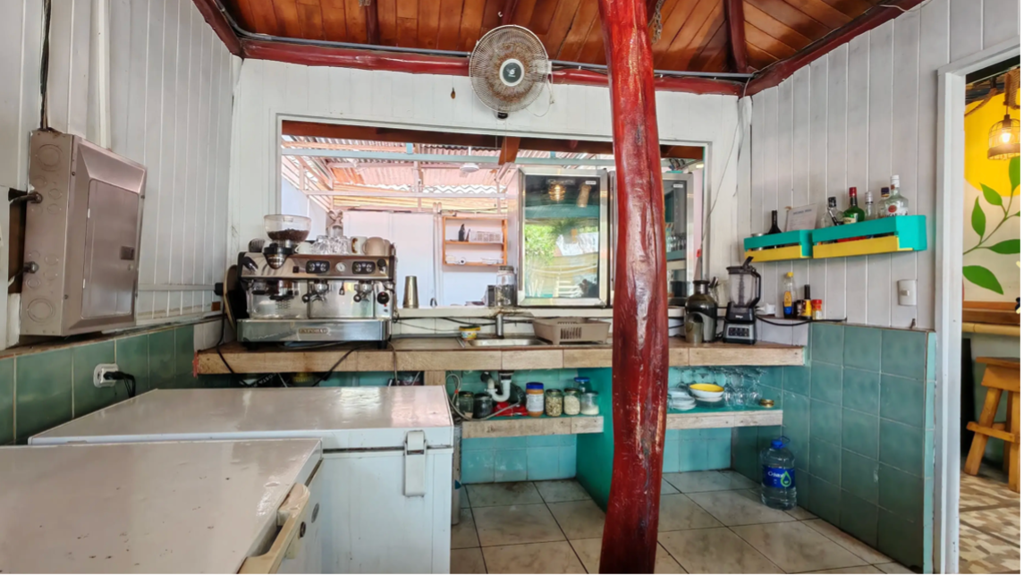 estación de preparación de alimentos, bar de aperitivos